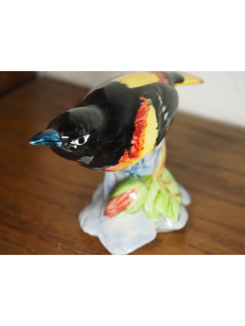 Stangl Pottery Bird Figurine, Hand‑Painted Vtg Ceramic, Black & Yellow Design - Picture 3 of 6